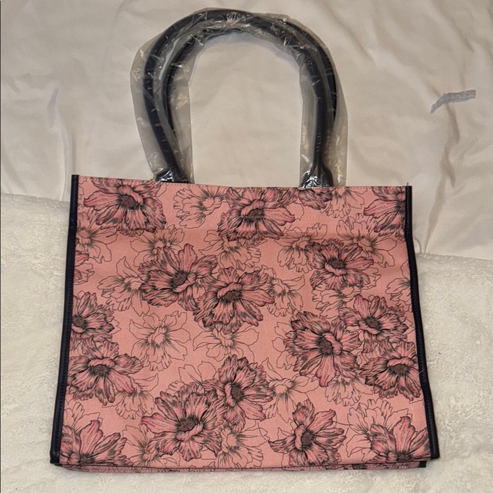 Floral Pink Tote Bag